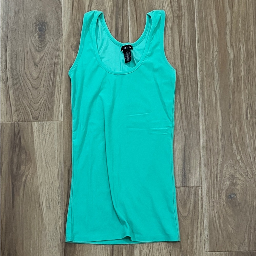 Rue21 Aqua Sleeveless Tank Top